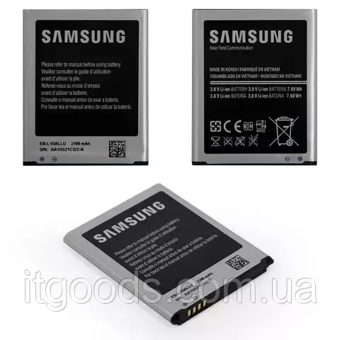 Оригінальний акумулятор EB-L1G6LLU 2100mAh для Samsung i9060 i9060i i9062 i9080 i9082 i9300 i9305 i9308