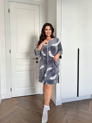 Халат плюш жіночий, фото 1