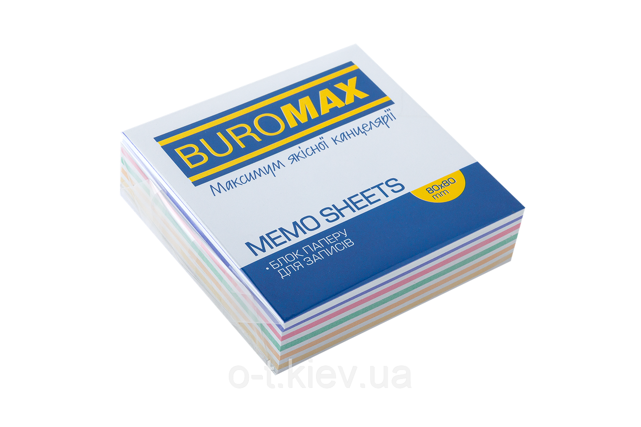 Блок паперу для нотаток ЗЕБРА, 80х80х20 мм, не склеєний BM.2255