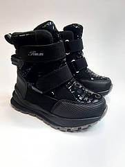 Зимові термо черевики для дівчинки Tom.m М 11194 C чорні р.29,30