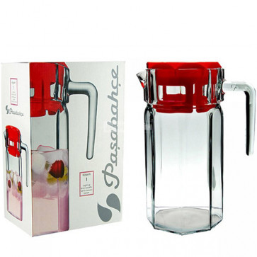 Глек скляний з кришкою Jug Kosem 1,5л Pasabache 43414