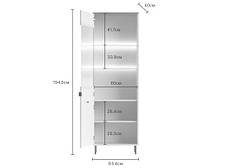 Вітрина низька EVO EO6 Accord, колір кашемір/дуб кастелло, фото 2