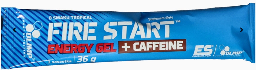Енергетик OLIMP Fire Start Energy Gel + Caffeine 36 g тропик