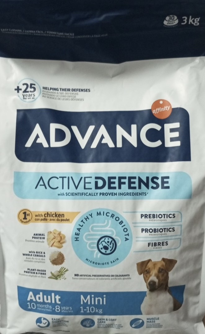 Сухий корм ADVANCE Mini Adult 3 кг для дорослих собак маленьких порід, фото 1