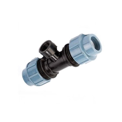 Трійник затискний STR 40×1" ВР×40, поліпропілен, фото 1