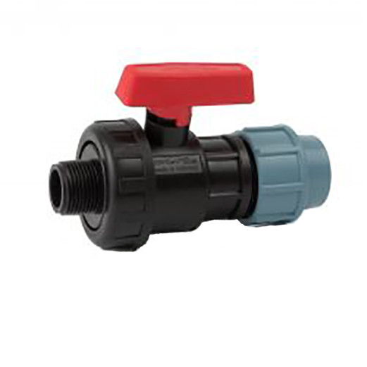 Кран 40х1 1/4" НР кульовий затискний STR