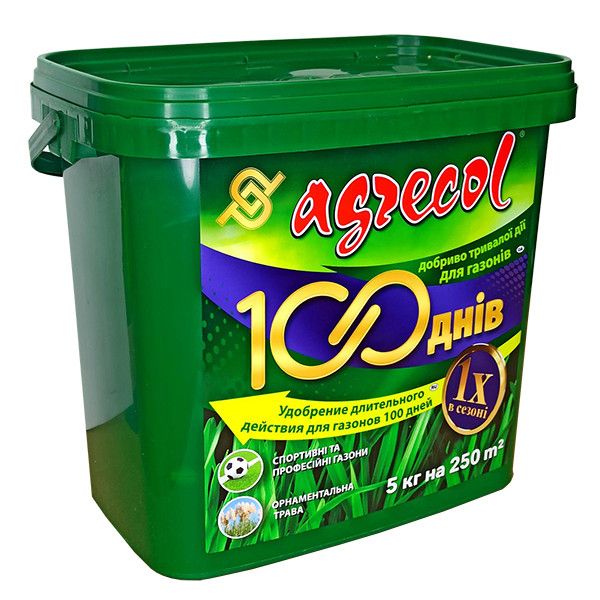 Добриво 5 кг 100 днів для газону Agrecol, фото 1