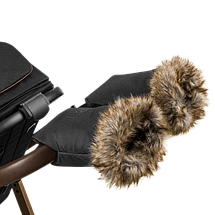 Перчатки для коляски Lionelo Handmuff Black Чорні, фото 2