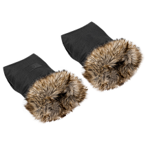 Перчатки для коляски Lionelo Handmuff Black Чорні, фото 3