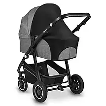 Сонцезахисний чохол на візок Lionelo Stroller Sun Cover Чорний, фото 2