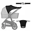 Сонцезахисний чохол на візок Lionelo Stroller Sun Cover Чорний, фото 6