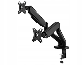 Подвійний кронштейн настільний кріплення для двох моніторів 13"- 32"