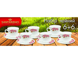 Сервіз Santaremo 6+6шт Квітуча сакура