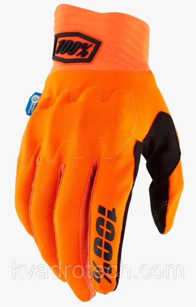 Перчатки Ride 100% COGNITO Smart Shock Glove [Fluo Orange], фото 1
