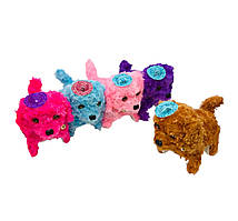 М'яка іграшка собака гавкає та танцює в капелюсі