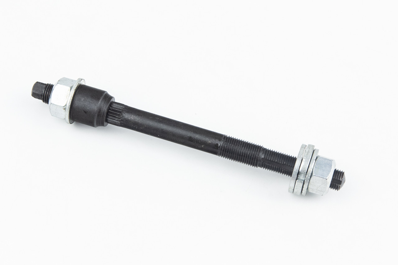 Вісь задня ХВЗ (торпедо) М10х150мм, кріпл. гайка, чорна, ВЕЛОЗАПЧАСТИНИ, SV-412274, фото 1