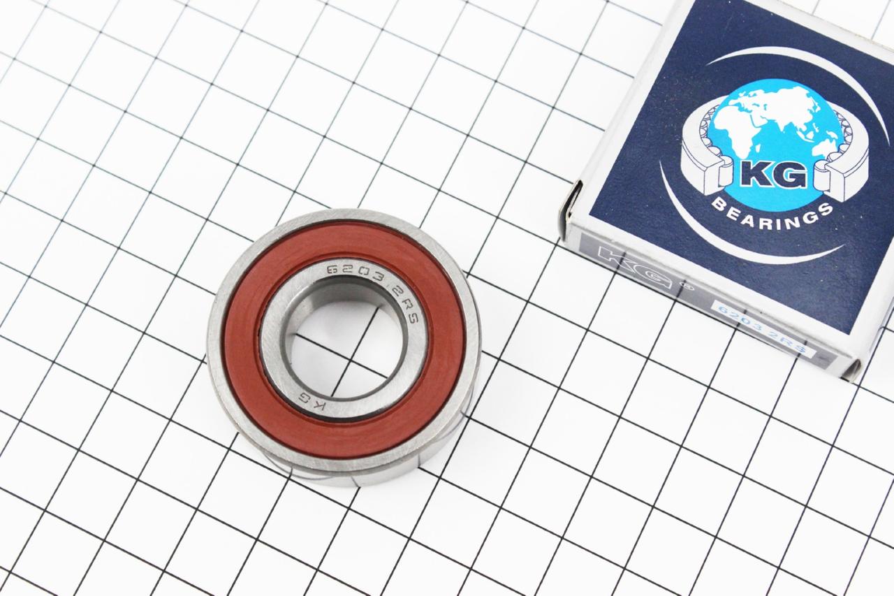 Підшипник 6203 2RS (17х40х12) "Мінськ" каретки, ВЕЛОЗАПЧАСТИНИ, SV-411044, фото 1