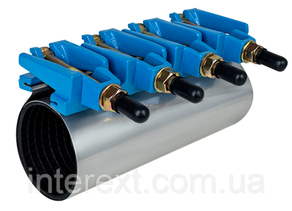 Хомут ремонтний з чавунним замком RM 88-98 L300 Blucast, фото 1