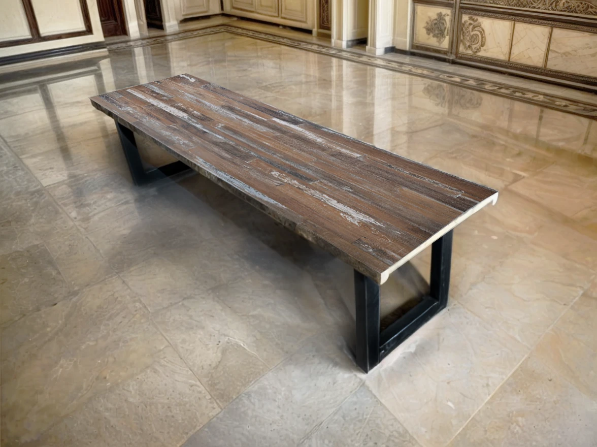 Лавка в стилі лофт Tobi sho Австрія без спинки Topalit Mono Design Маракайбо, 100 см