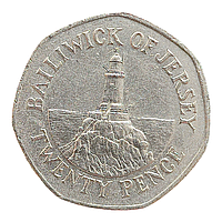 Джерсі 20 пенсів, 1987