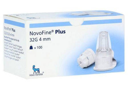 Голки для інсулінових шприц-ручок Новайн 4 мм — Novofine 32G 4 mm, #100, фото 3