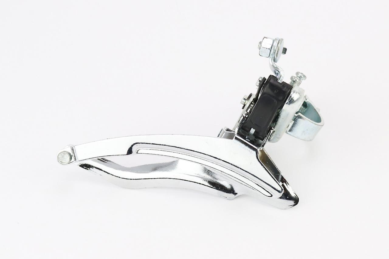 Перемикач ланцюга передній з нижньою тягою, кріпл. 28,6мм, під зірку 42Т, хром, ВЕЛОЗАПЧАСТИНИ, SV-403303, фото 1