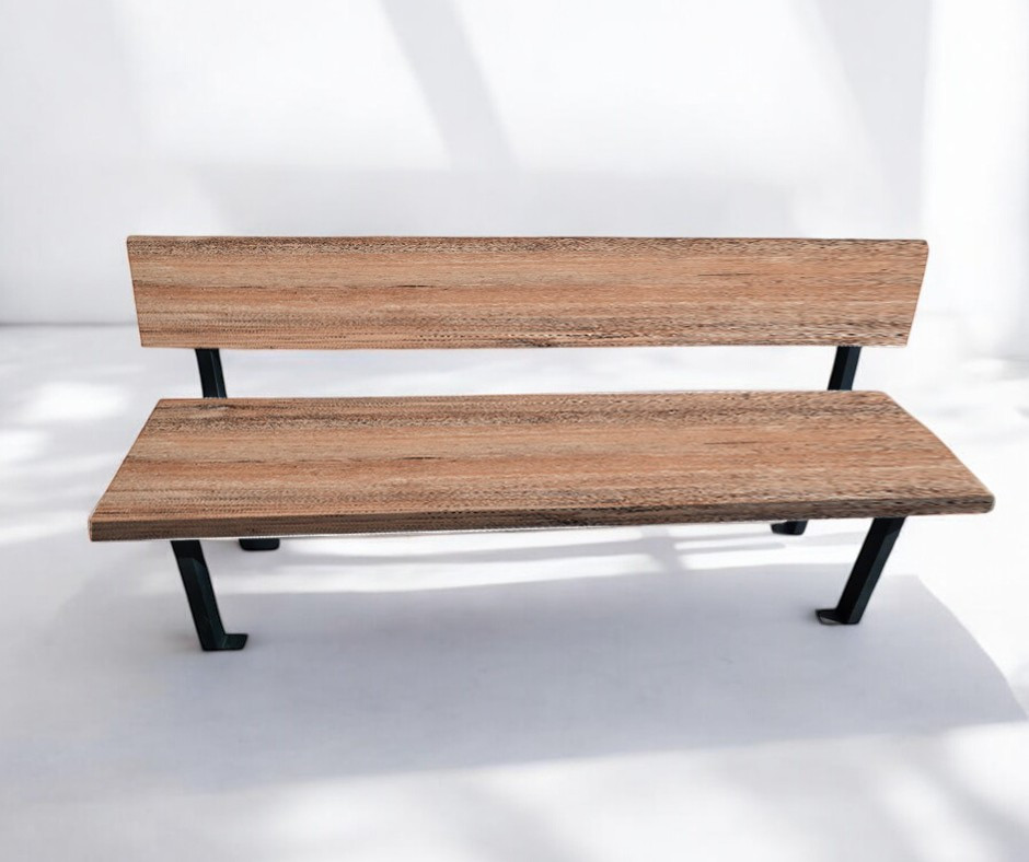 Лавка в стилі лофт Tobi sho Австрія без підлокітників Topalit Mono Design Атакама черрі, 100 см