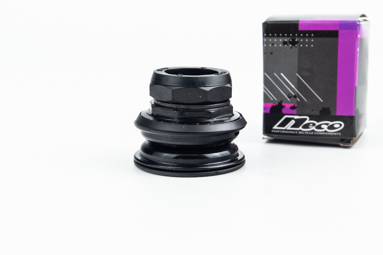 Кермова колонка 1-1/8" (44/28,6x44/30мм) різьбової вилки, напівінтегрована, чорна H128N, ВЕЛОЗАПЧАСТИНИ, SV-412264, фото 1