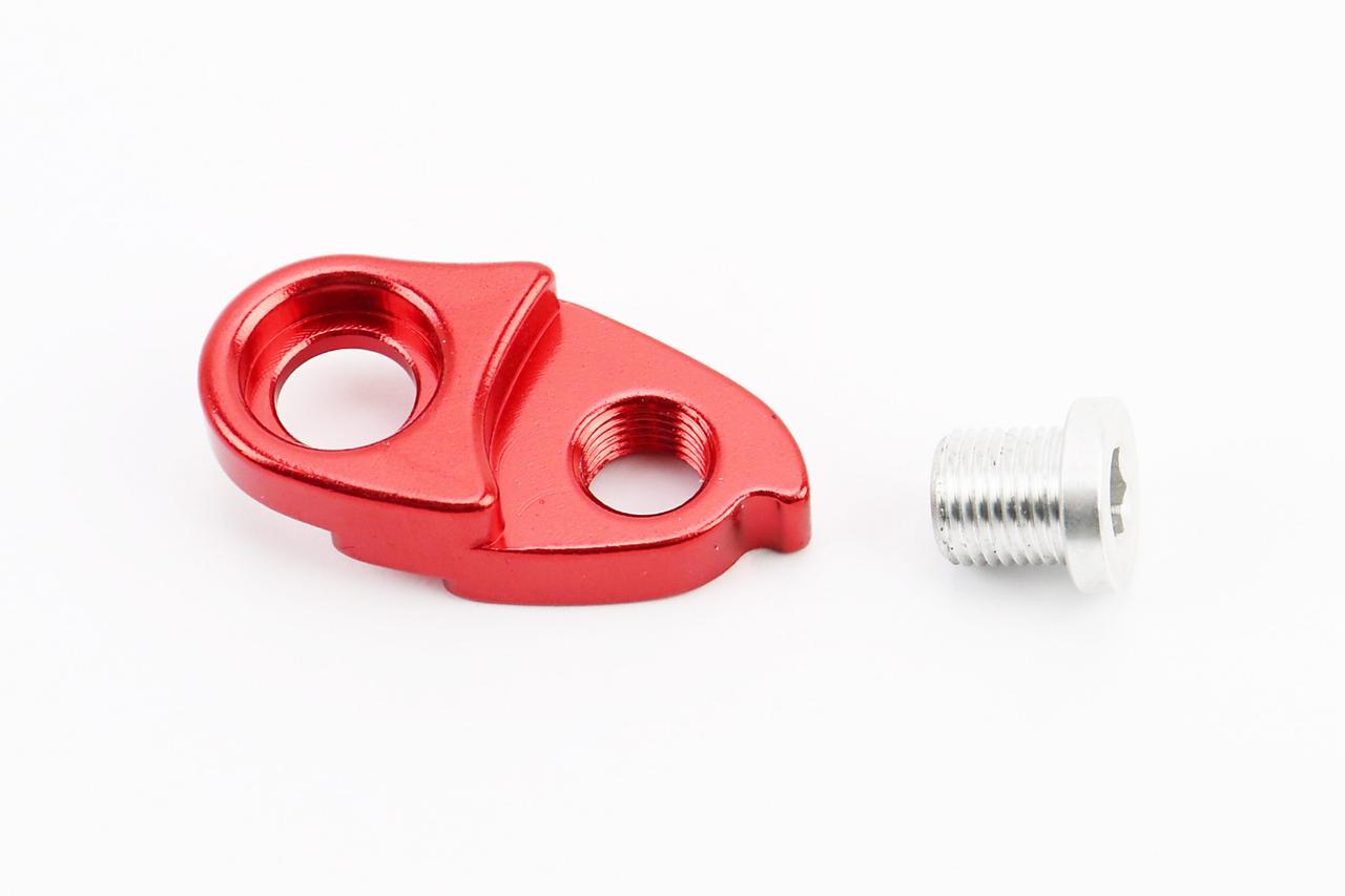 Подовжувач кріплення заднього перемикача, алюмінієвий, червоний, ВЕЛОЗАПЧАСТИНИ, SV-411618, фото 1