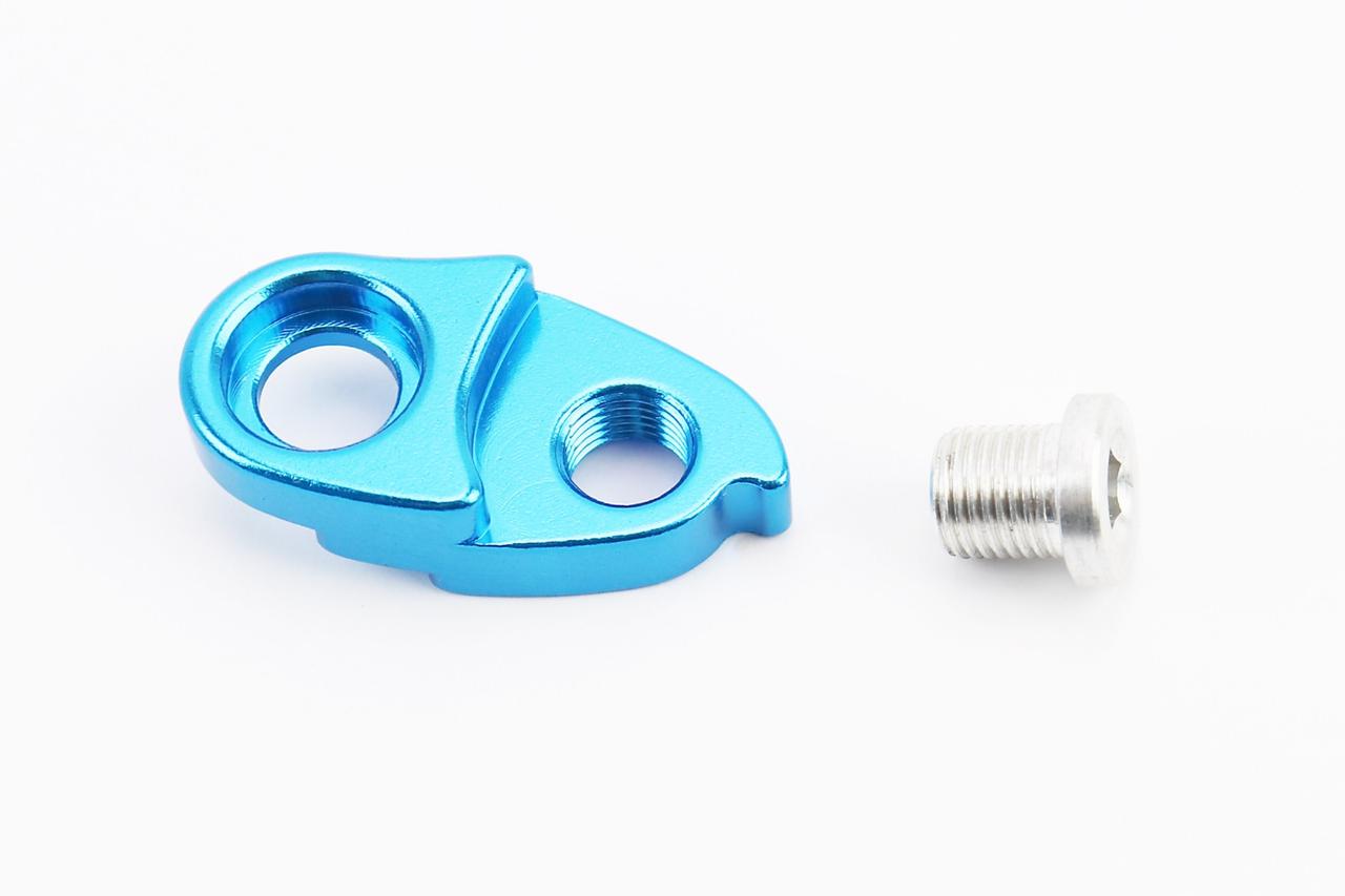 Подовжувач кріплення заднього перемикача, алюмінієвий, синій, ВЕЛОЗАПЧАСТИНИ, SV-411619, фото 1