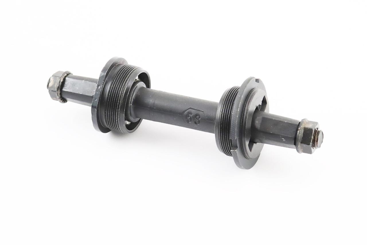 Каретка "квадрат" MTB 125мм, підшипник Ø6,35х9 кульок, під гайку, чорна, ВЕЛОЗАПЧАСТИНИ, SV-406160, фото 1