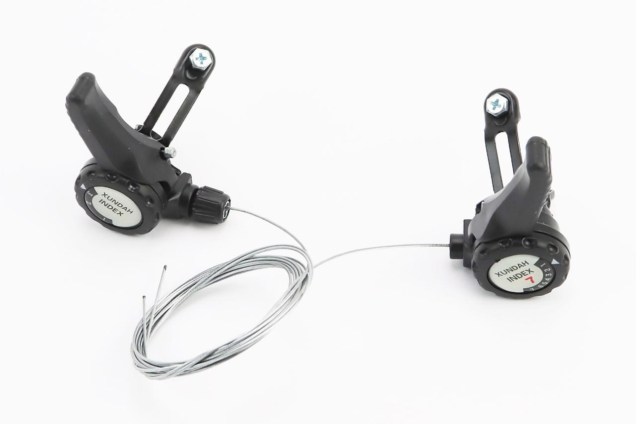 Перемикачі (манетка) 3x7 швидкості, чорні YD-K25, ВЕЛОЗАПЧАСТИНИ, SV-403816, фото 1