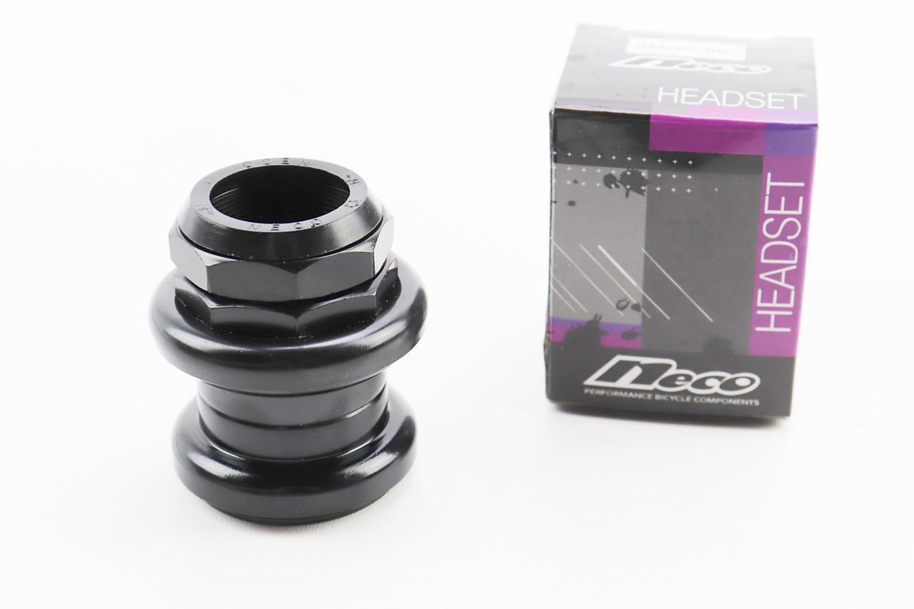 Кермова колонка 1-1/8" (34/28,6x34/30мм) різьбової вилки, чорна H841SW, ВЕЛОЗАПЧАСТИНИ, SV-411397, фото 1