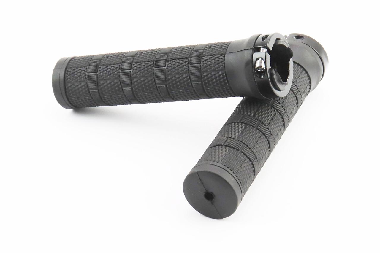 Ручки керма 130мм з затискачем Lock-On, чорні, ВЕЛОЗАПЧАСТИНИ, SV-403245, фото 1