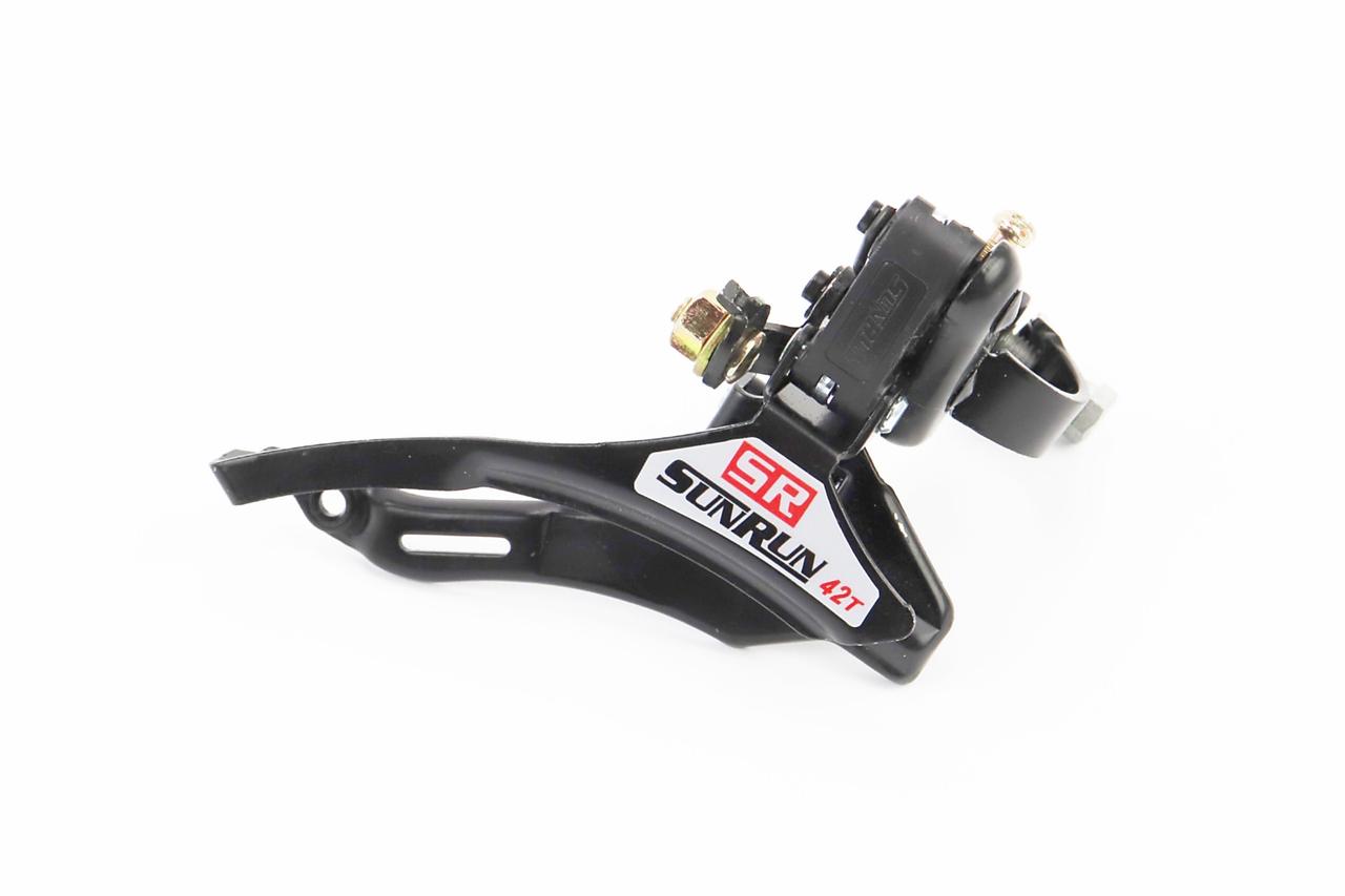 Перемикач ланцюга передній з верхньою тягою, кріпл. 28,6мм, під зірку 42Т, чорна FD-QD-35A, ВЕЛОЗАПЧАСТИНИ, SV-412096, фото 1