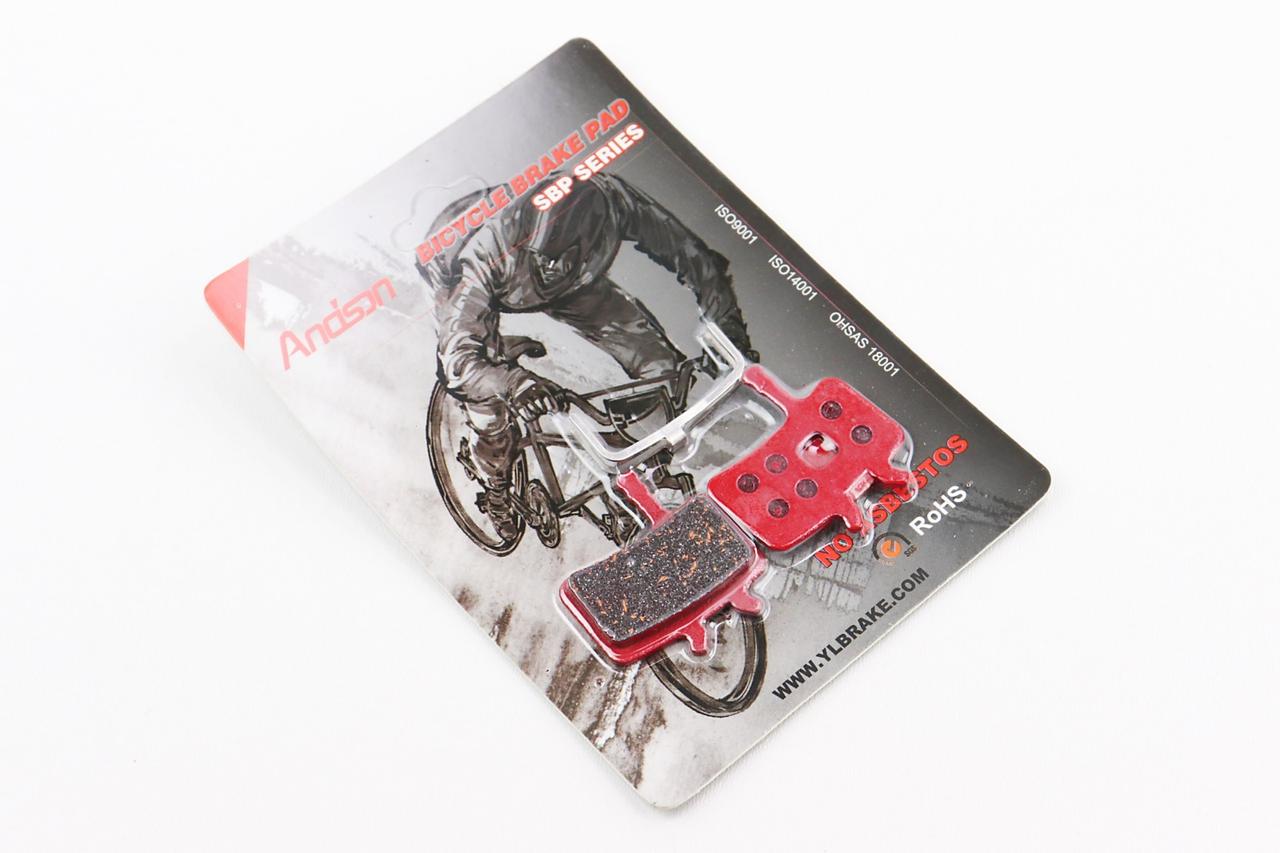 Гальмівні колодки Disk-brake (Avid Hydraulic Juicy 5 and 7, Ball Bearing 7), червоні YL-1019, ВЕЛОЗАПЧАСТИНИ, SV-411542, фото 1