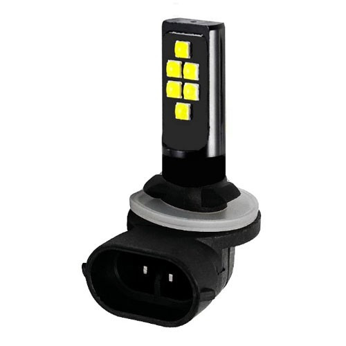 LED-лампа головного світла Н27 12 SMD (3030) 12-24 V WHITE (1 шт.), фото 1