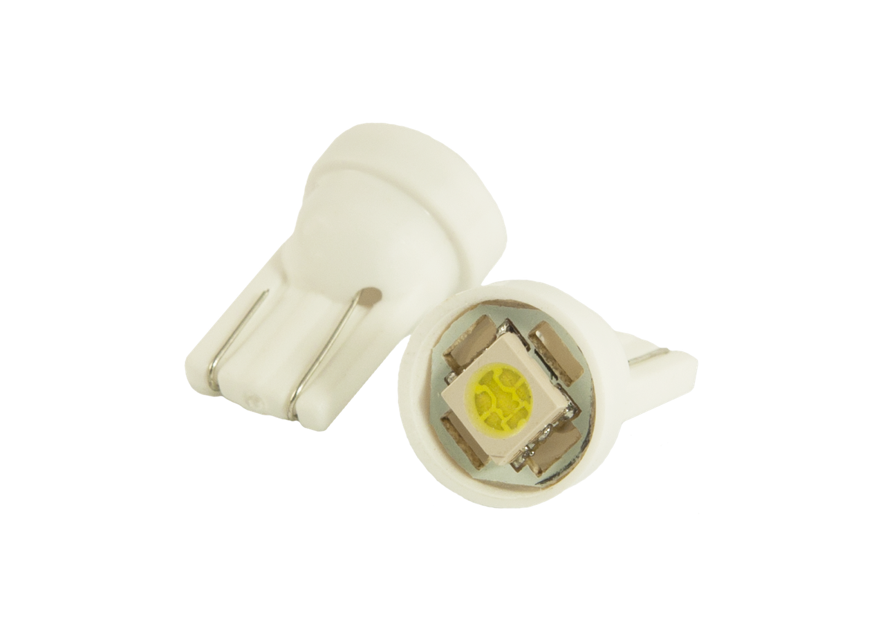 Світлодіодна автомобільна лампа T10 W2,1x9,5d 1 SMD (5050) 12 V WHITE, фото 1