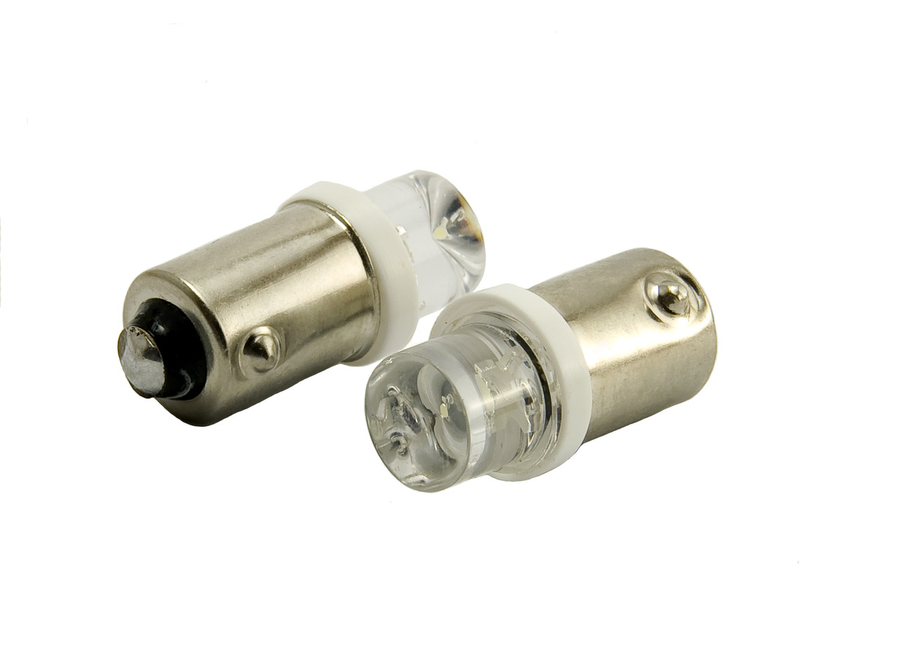 Світлодіодна автомобільна лампа T8,5 BA9S 1LED 12 V WHITE конусна, фото 1