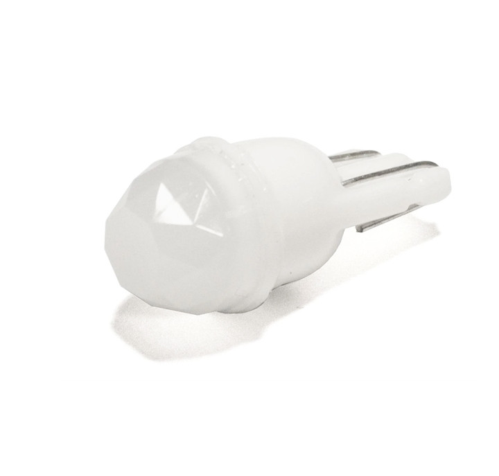 Світлодіодна автомобільна лампа T10 W2,1x9,5d COB 3D 12 V WHITE матова лінза, running lights, фото 1