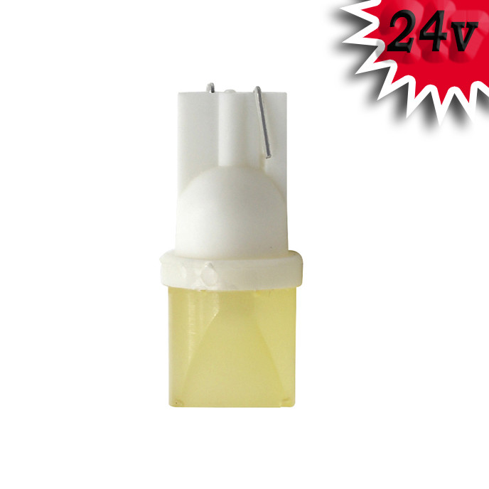 Світлодіодна автомобільна лампа T10 W2,1x9,5d COB 3D 2 W 24 V WHITE, фото 1