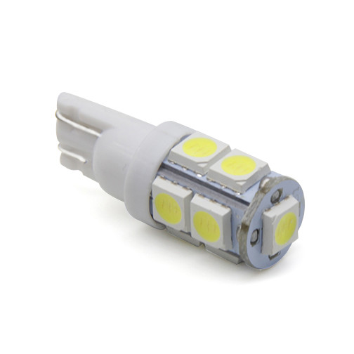 Світлодіодна автомобільна лампа T10 W2,1x9,5d 9 SMD (5050) 12 V WHITE, фото 1
