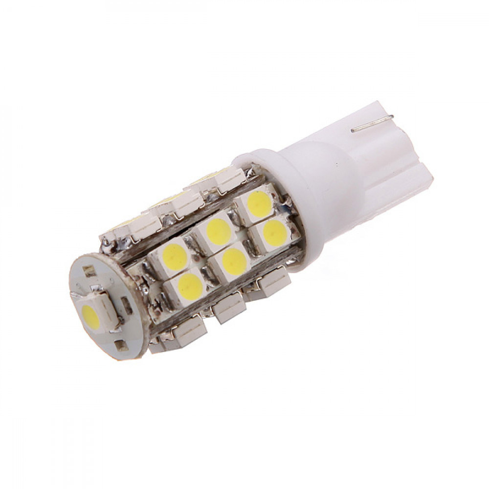 Світлодіодна автомобільна лампа T10 W2,1x9,5d 25 SMD (3528) 12 V WHITE, фото 1