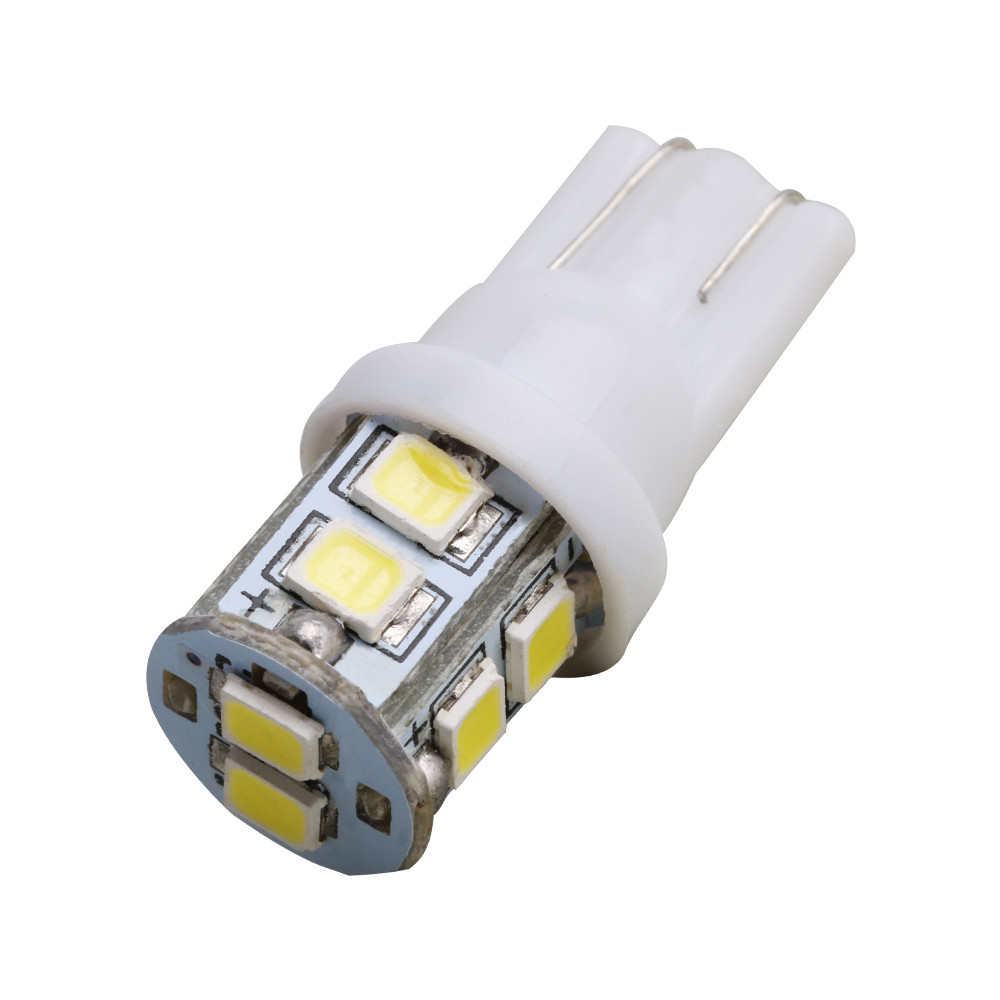 Світлодіодна автомобільна лампа T10 W2,1x9,5d 10 SMD (2835) 12 V WHITE, фото 1