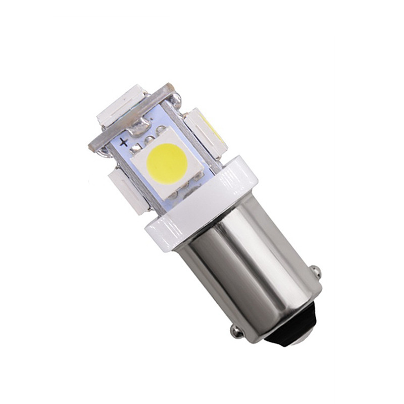 Світлодіодна автомобільна лампа T8,5 BA9S 5 SMD (5050) 12 V WHITE, фото 1