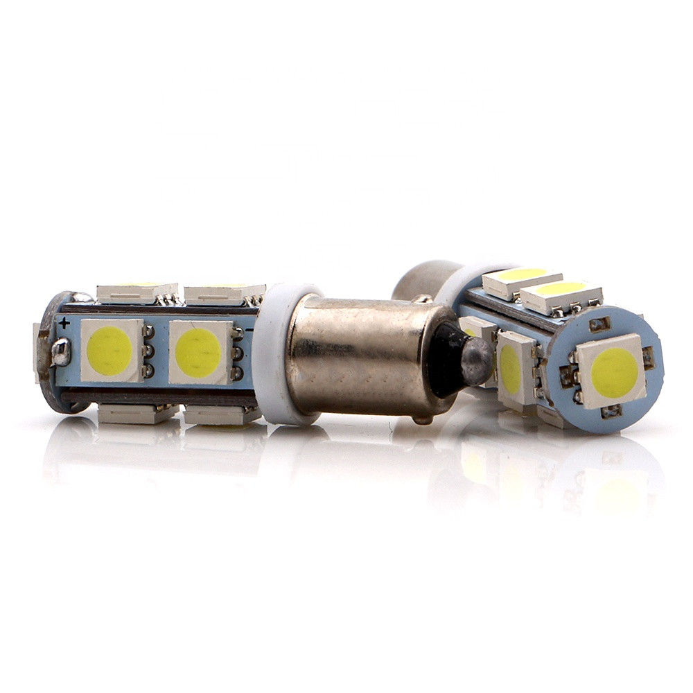 Світлодіодна автомобільна лампа T8,5 BA9S 9 SMD (5050) 12 V WHITE, фото 1
