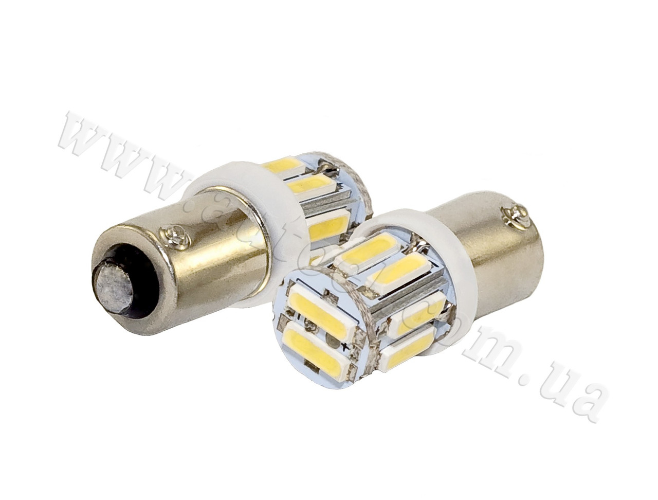 Світлодіодна автомобільна лампа T8,5 BA9s 10 SMD (7014) 12 V WHITE, фото 1