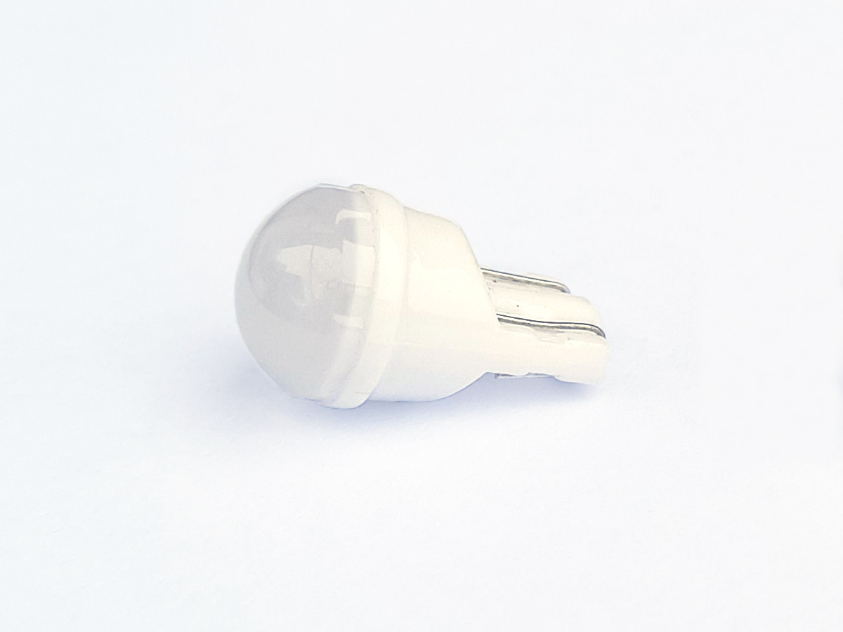 Світлодіодна автомобільна лампа T10 W2,1x9,5d 3SMD 2835 12 V WHITE матова лінза "пуля ST", фото 1