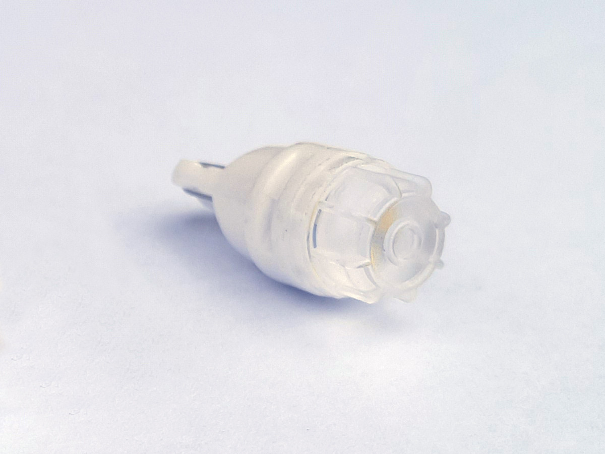 Світлодіодна автомобільна лампа T10 W2,1x9,5d 3SMD 2835 12 V WHITE матова лінза NUT ST SM, фото 1