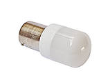 Світлодіодна автомобільна лампа P21W BA15S 12-24 V 6SMD 3030 WHITE матова лінза 1 контакт, фото 3